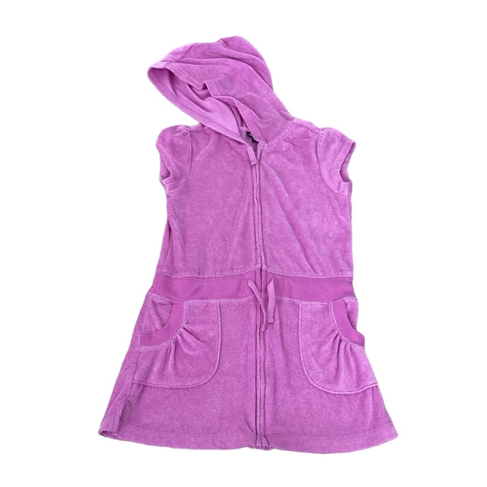BOGO 🥳 Joe Boxer purple terrycloth swimsuit bathing suit coverup | girls M 7/8
